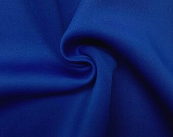 Royal blue neoprene designer fabric made in Italy