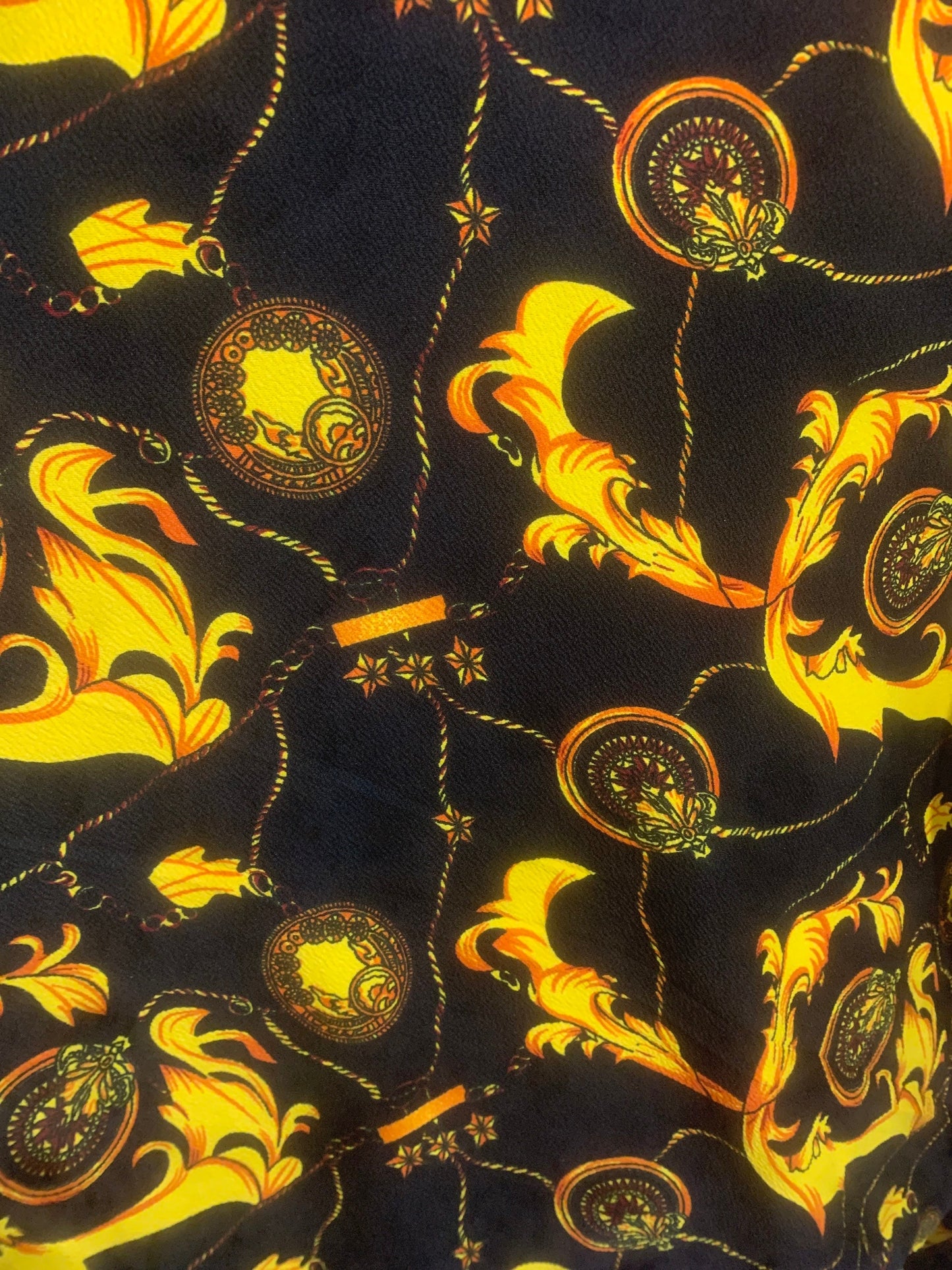 Versace print scuba spandex