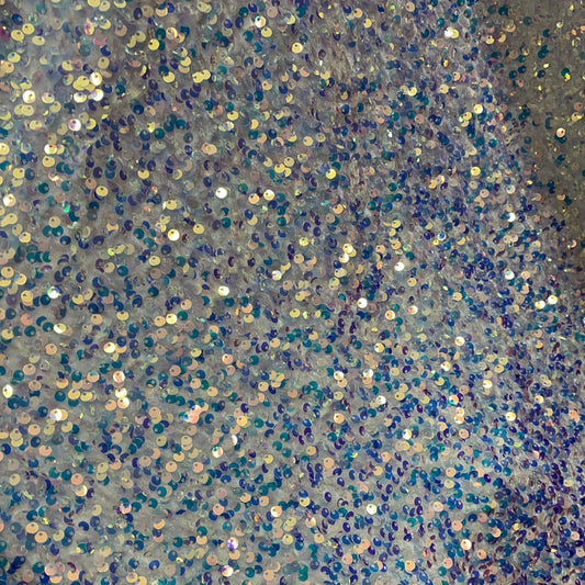 Designer 4way stretch velvet sequins lace