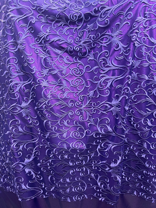 Designer silk feel lace