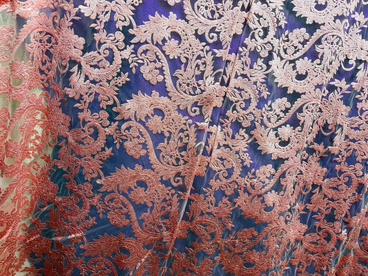Designer silk feel lace