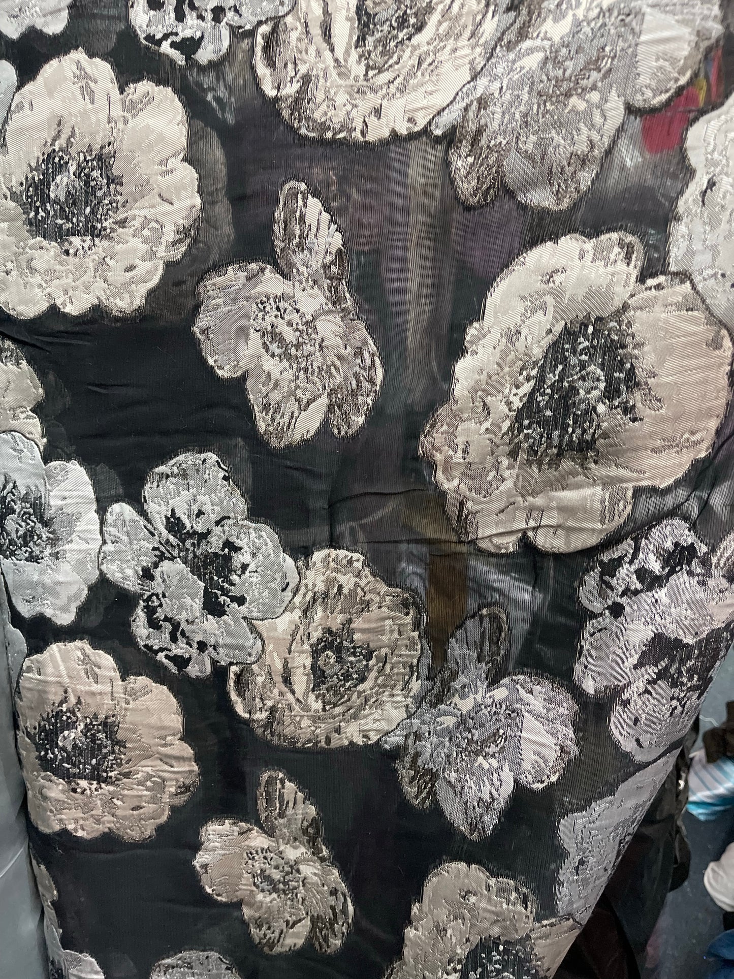 Designer organza Floral Brocade made in Italy