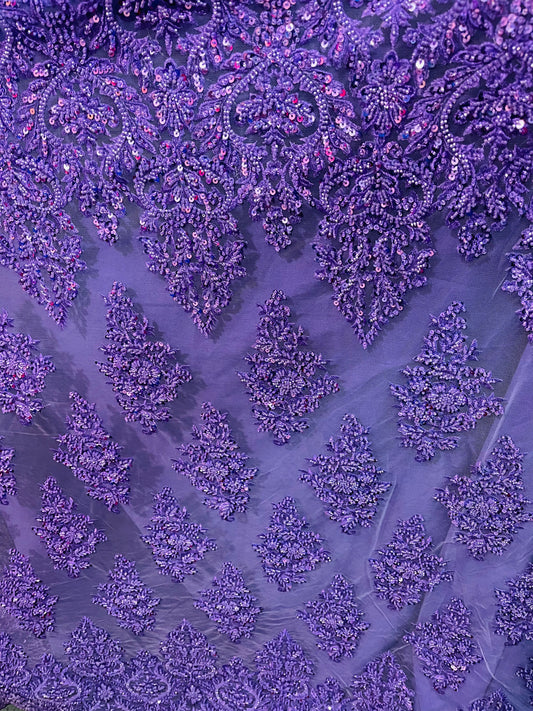 Designer beaded lace made in France