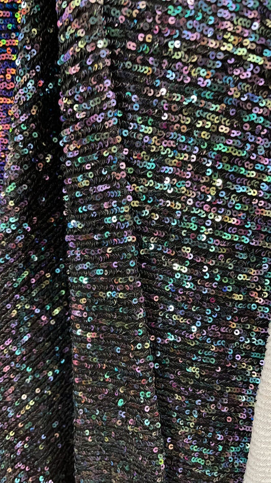 Designer 4way stretch  mermaid sequins lace