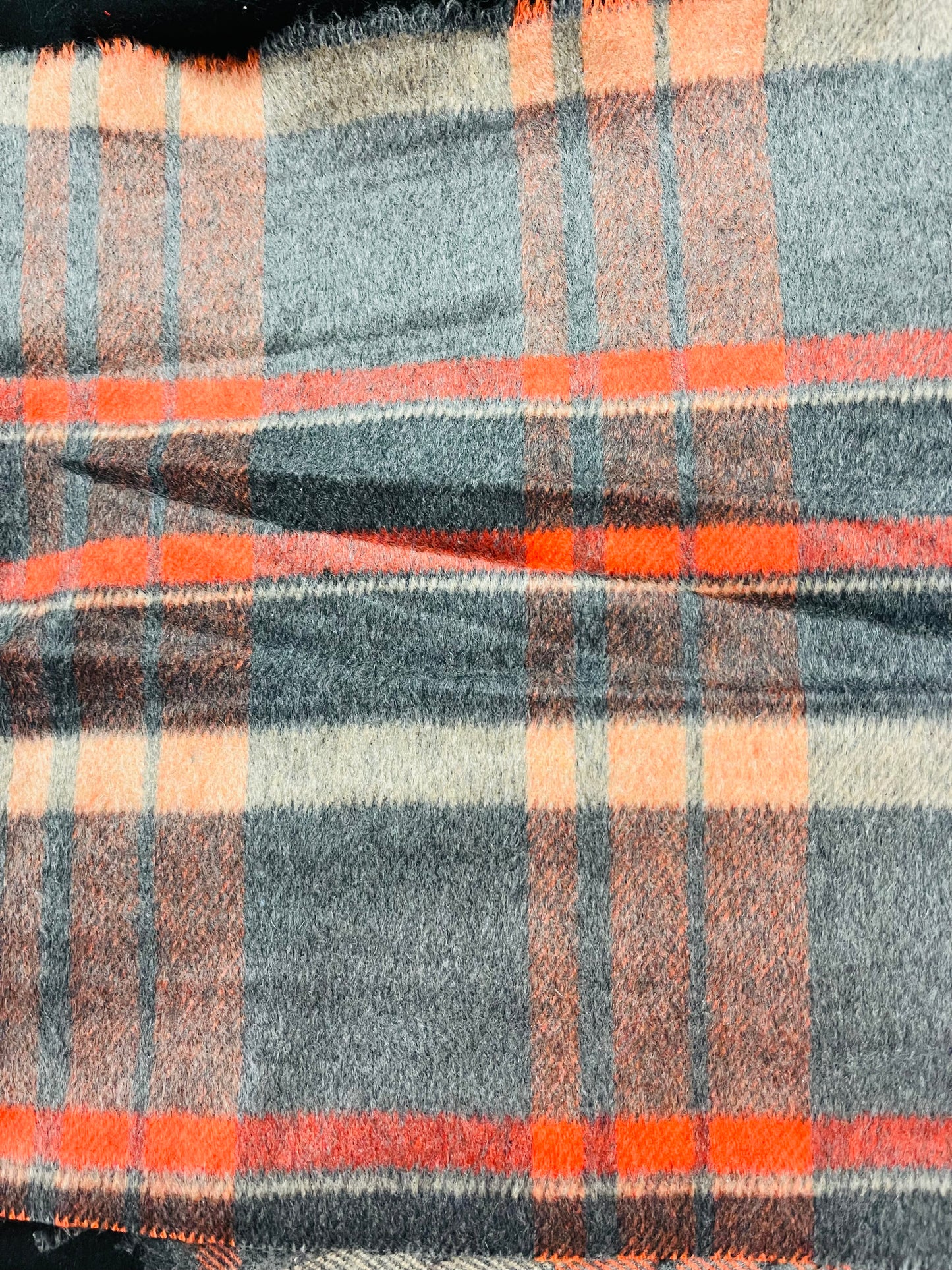 Buffalo plaid 100% cashmere great fabric for sweaters dress jacket and much more