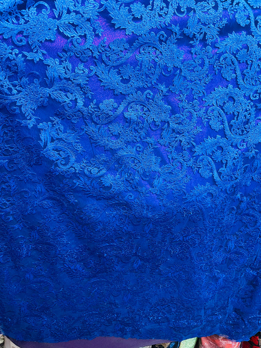 Designer silk feel lace