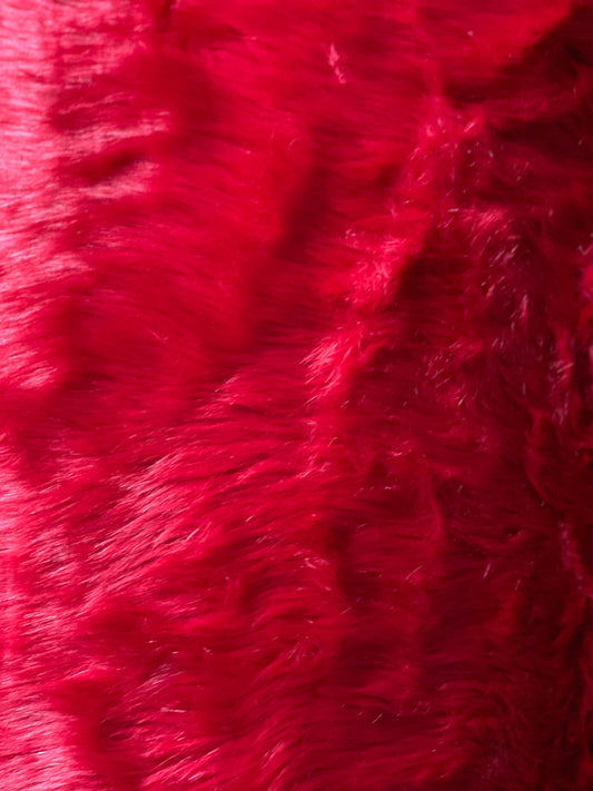 Christmas red designer mink design by Lora piano