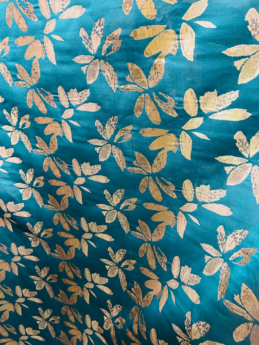 Designer mikado Floral Brocade great for dress jacket pants skirt and much more made in Italy