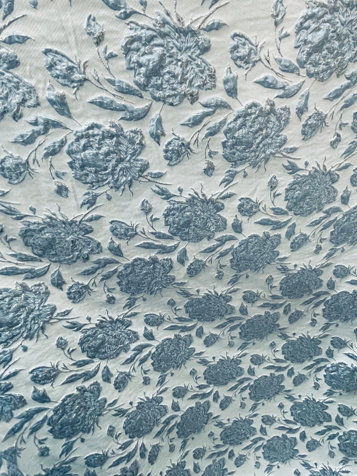Designer metallic brocade mikado made in Italy