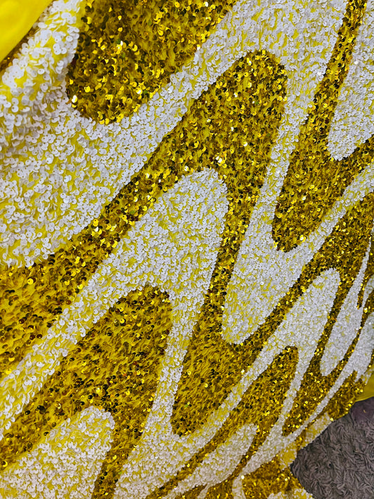 Designer swirly’s 4way stretch velvet sequins great fabric for dress jacket skirt and much more