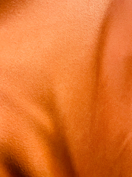 Orange  100%Wool Cashmere design by Lora piana