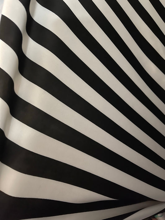 Black strip Scuba great fabric for dress pants jacket skirt shirt and much more