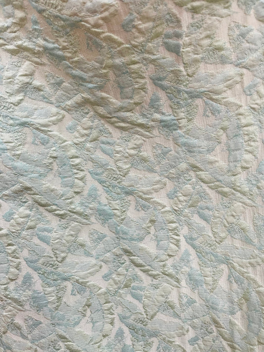 Mint Elegant designer mikado Floral Brocade great for dress jacket pants skirt and much more made in Italy
