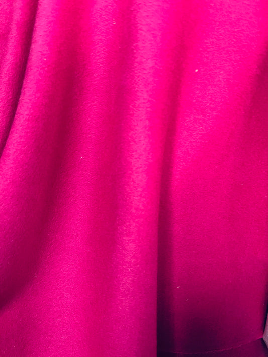 Hot pink 100%Wool Cashmere design by Lora piano