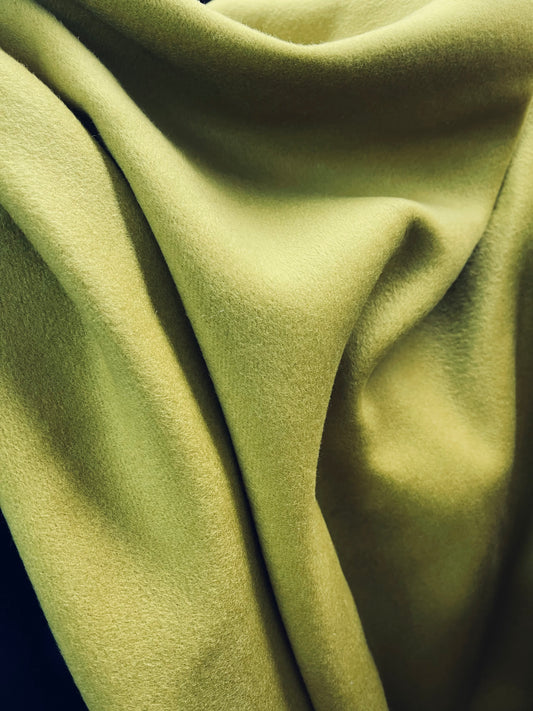 Lime green 100%Wool Cashmere design by Lora piana