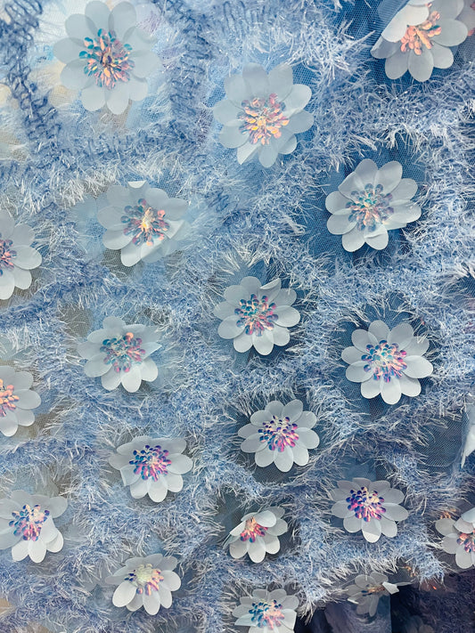 Copy of 3D flower lace great for dress jacket pants skirt and much more made in Italy