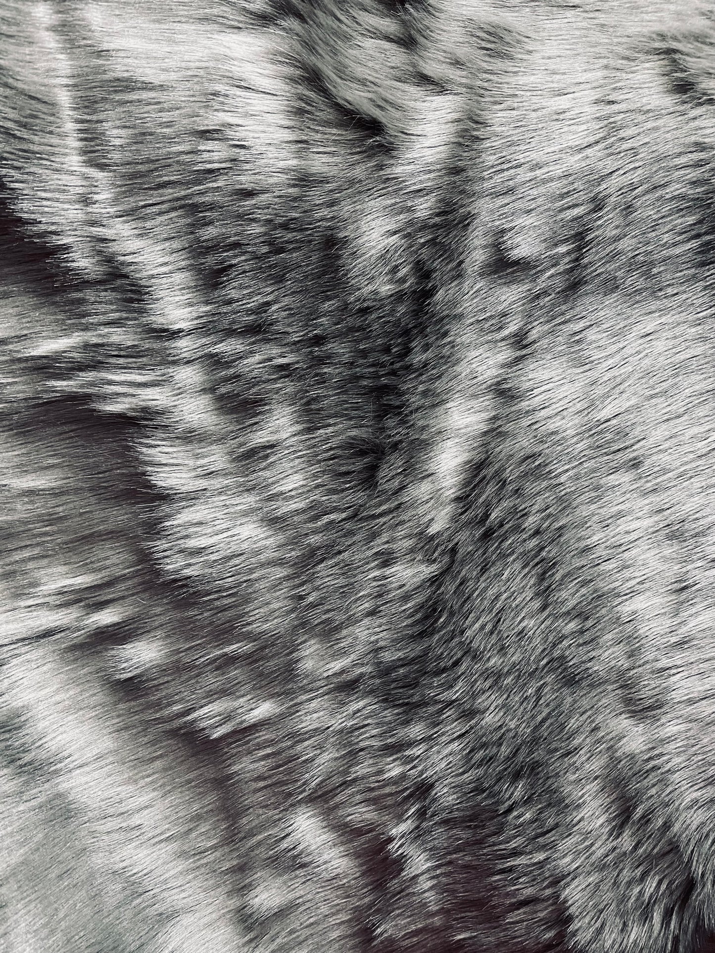 Silver designer mink design by Lora piano