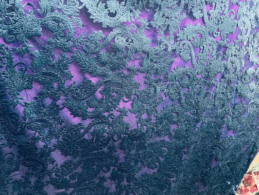 Designer silk feel lace