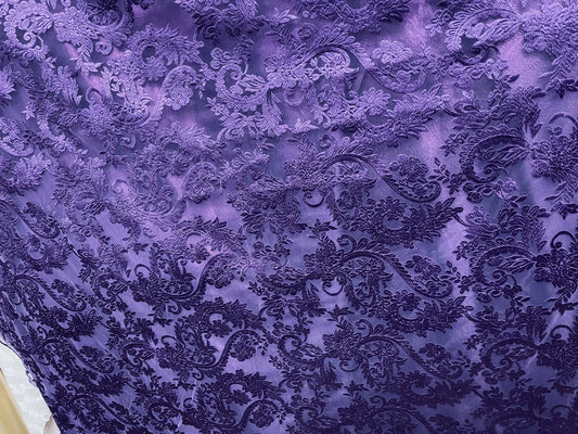 Designer silk feel lace