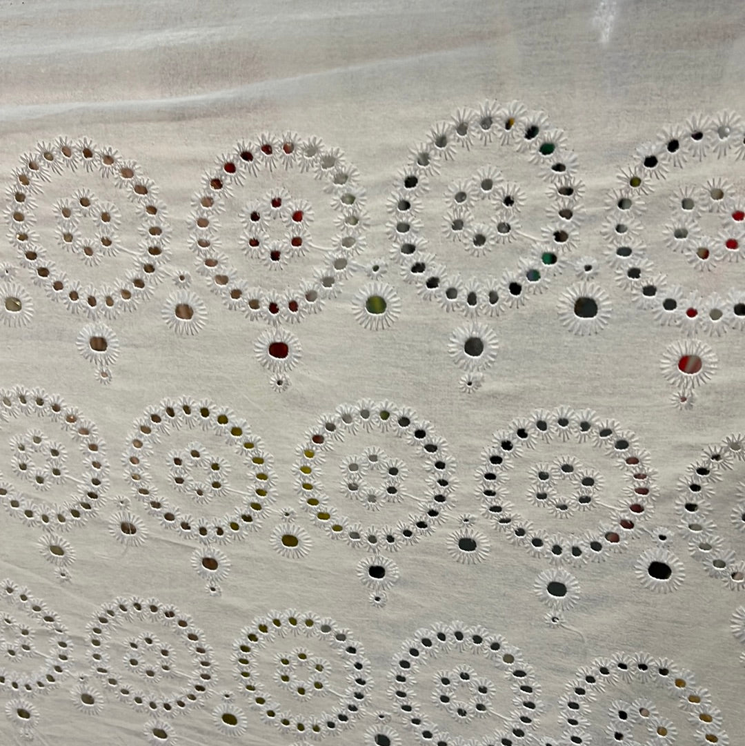 Designer cotton eyelets