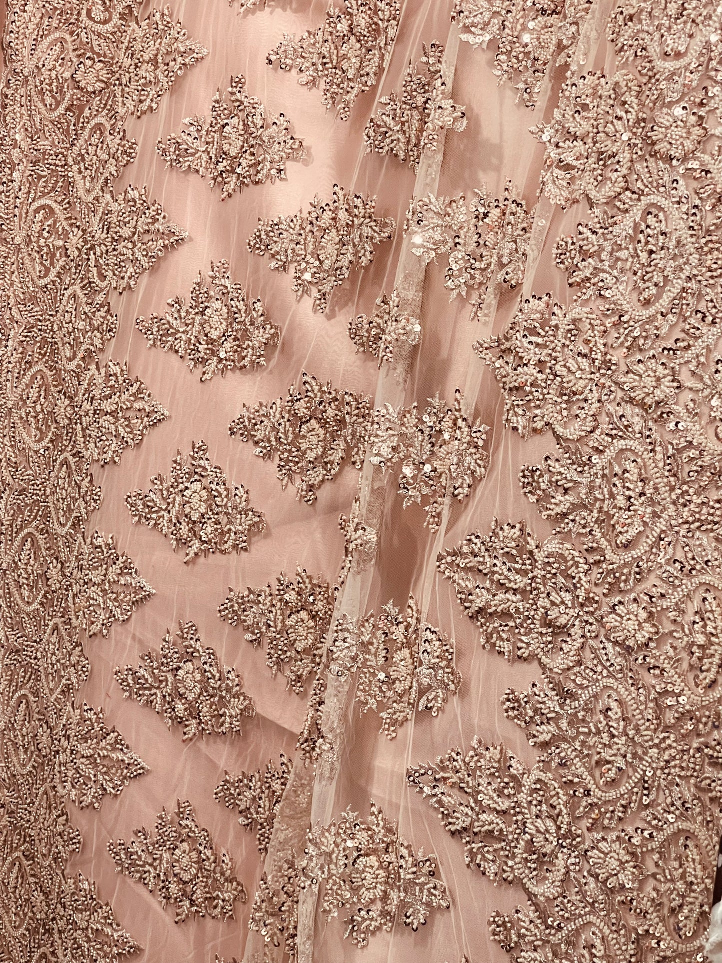 Designer beaded lace made in France