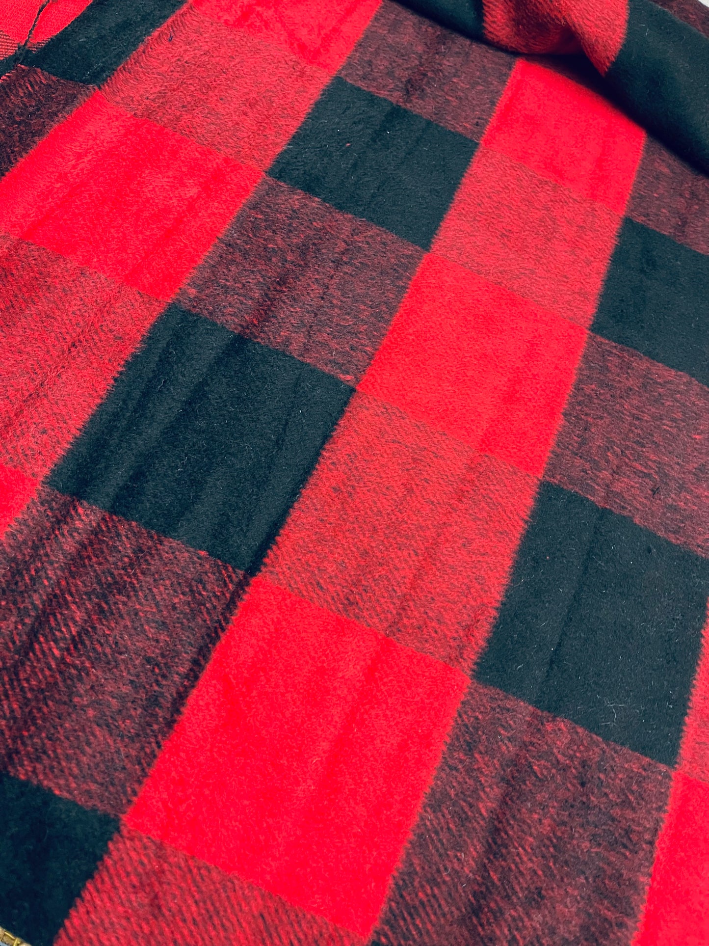 Buffalo plaid 100% cashmere great fabric for sweaters dress jacket and much more