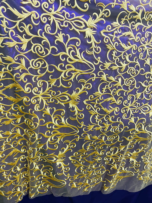 Designer silk feel lace
