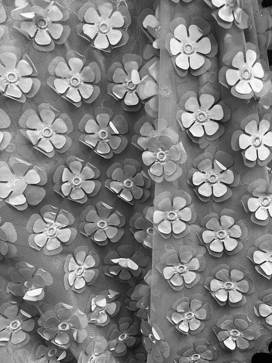 Designer 3D flower lace