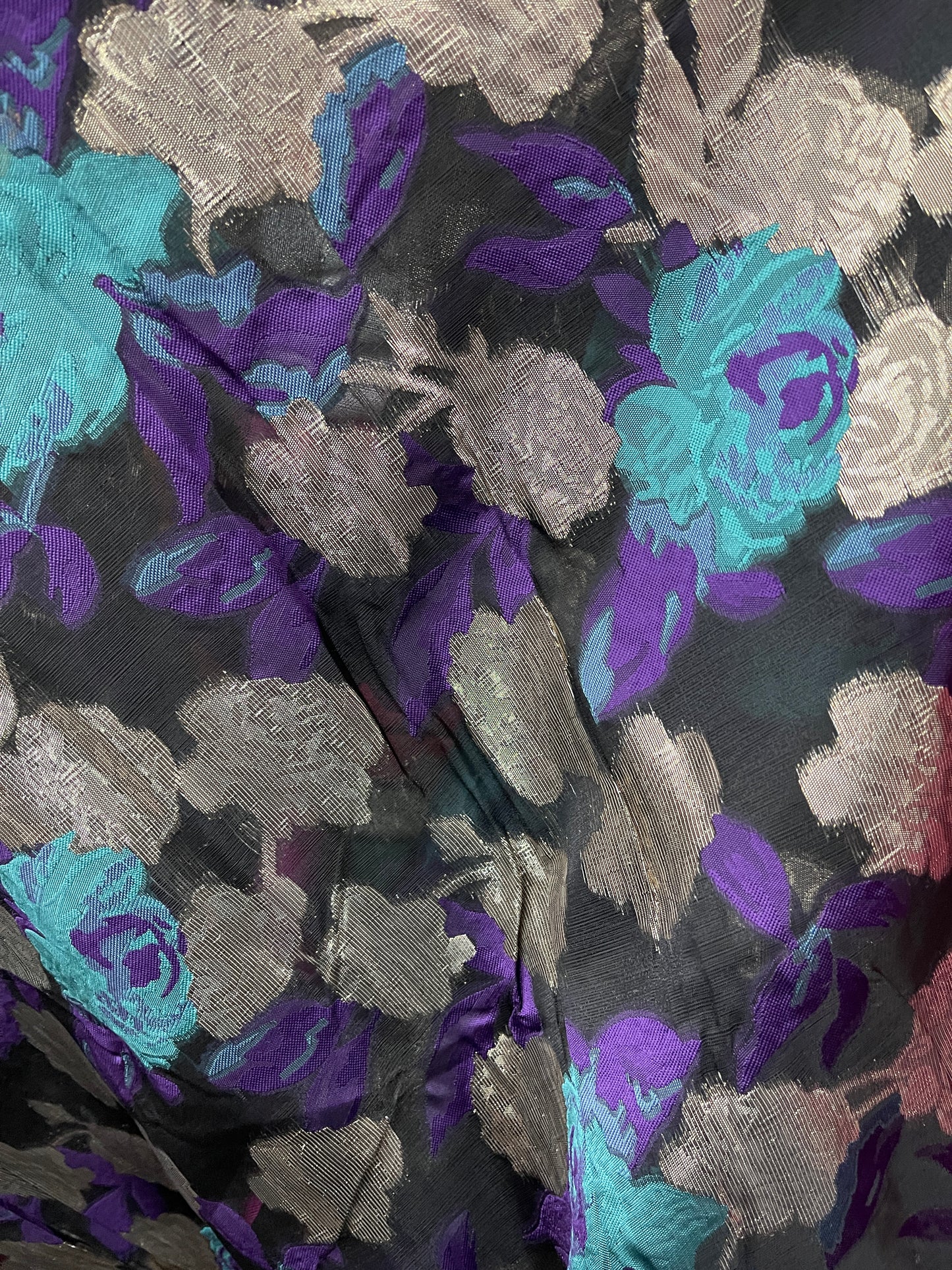 Designer organza Floral Brocade made in Italy