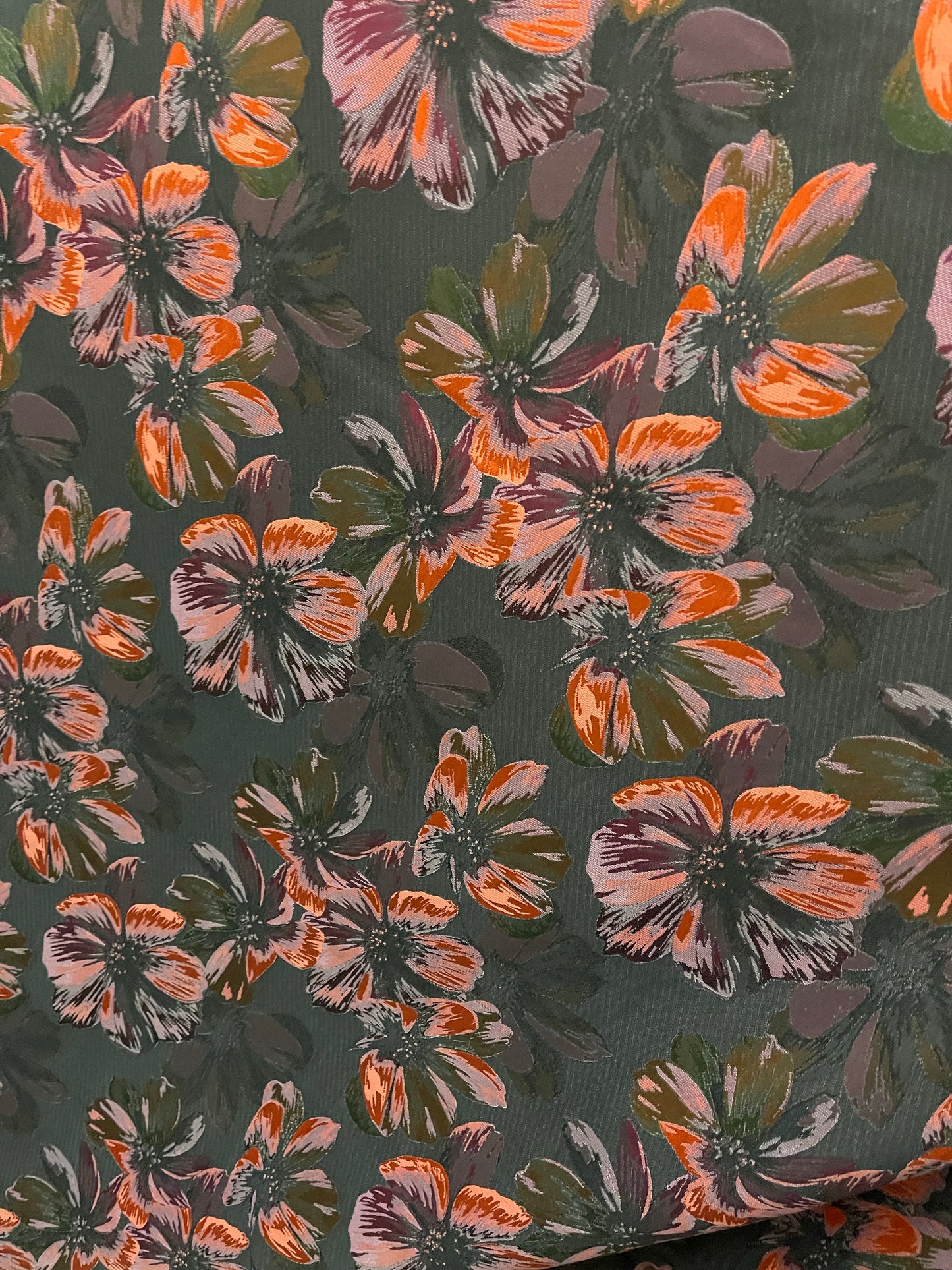 Designer mikado Floral Brocade great for dress jacket pants skirt and much more made in Italy