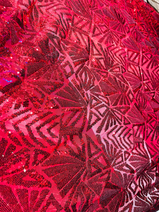 Designer spandex sequins lace