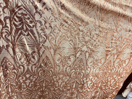 Designer roe’s gold sequins 4 WAY LACE sequence for prom and wedding