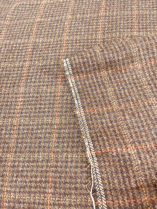 Scottish Glen plaid  100% cashmere great fabric for sweaters dress jacket and much more