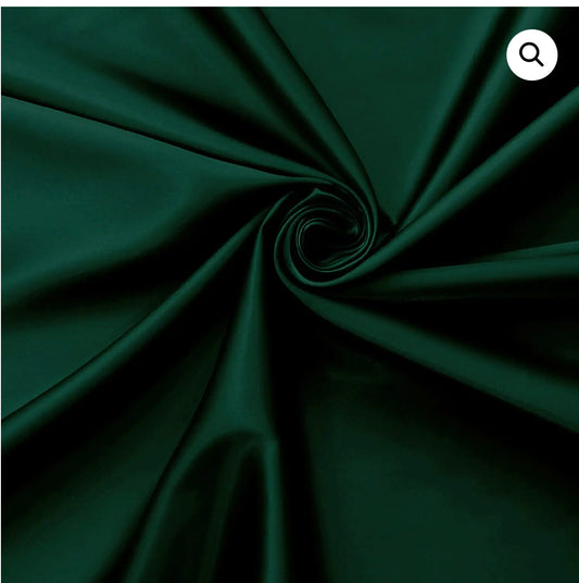 Designer Hunter green mikado best fabric for wedding gown ball gown prom