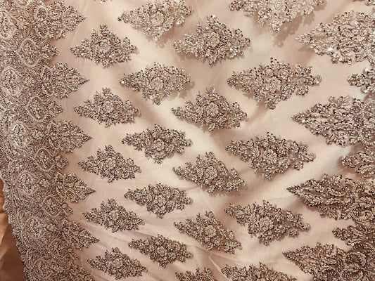 Designer beaded lace made in France