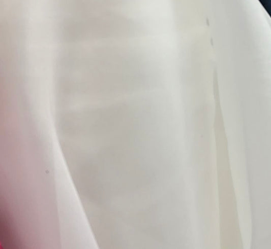 Designer white poly Gazar organdy made in Italy