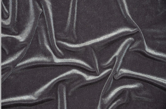 Designer gray 4way stretch velvet
