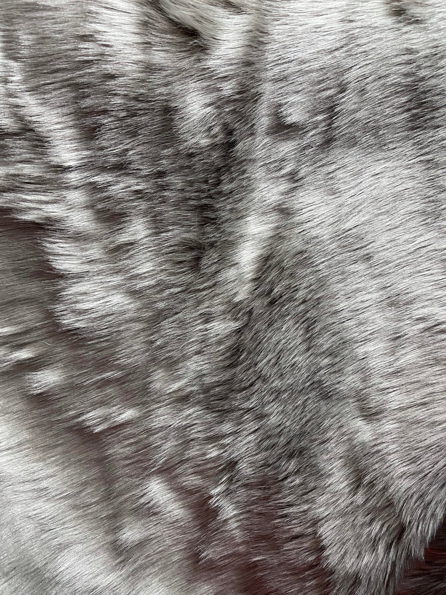 Silver designer mink design by Lora piano