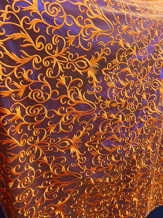 Designer silk feel lace