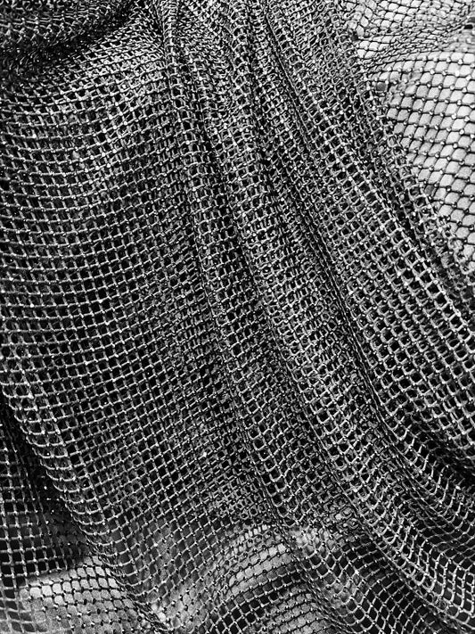 Black Swarovski stone lace great for dress jacket pants and much more