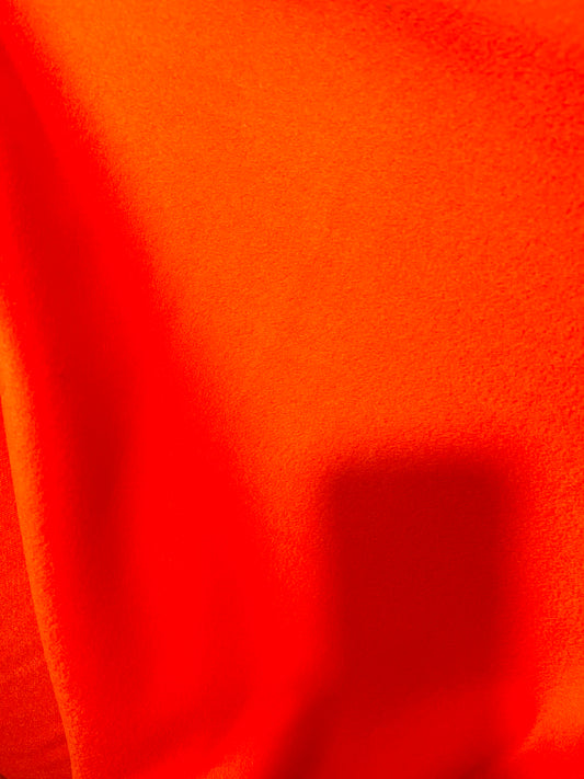 Designer Super soft orange 100% cashmere design by Lora piano