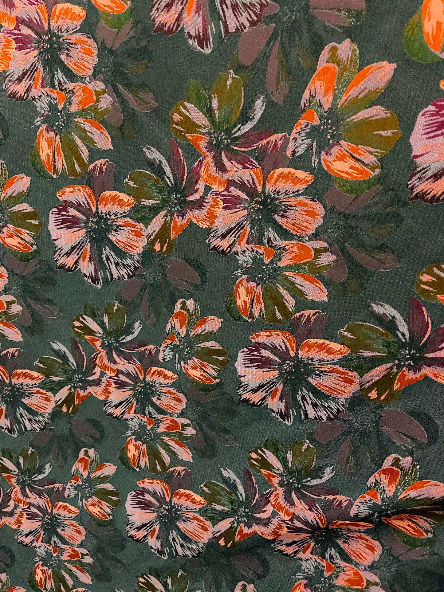 Designer mikado Floral Brocade great for dress jacket pants skirt and much more made in Italy