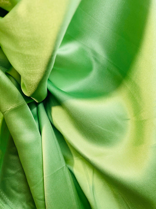 Designer lime mint mikado best fabric for wedding gown ball gown prom
