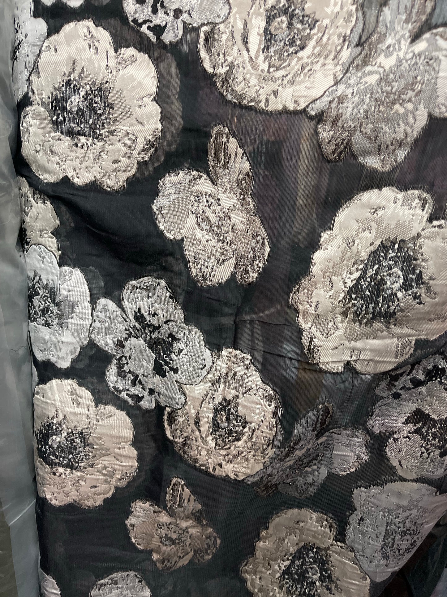 Designer organza Floral Brocade made in Italy