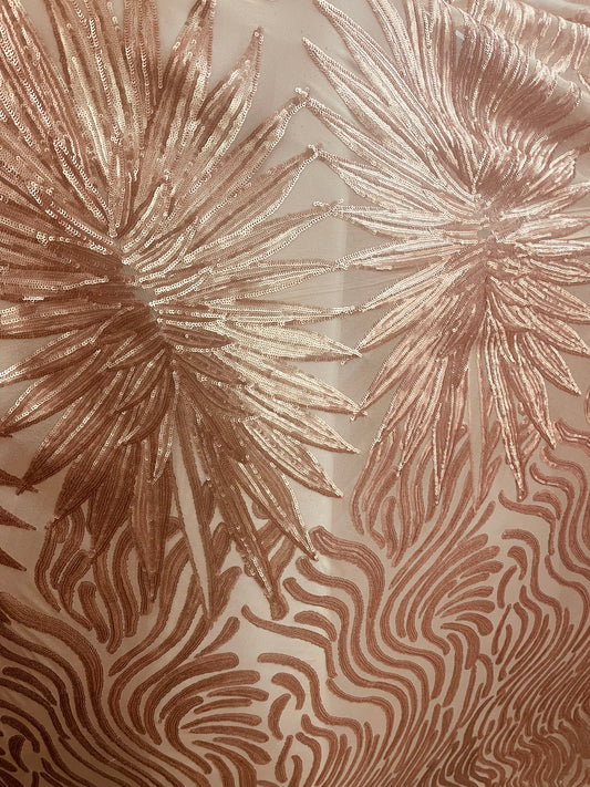 Roe’s Gold 4 WAY LACE sequence lace for prom wedding table cover and much more