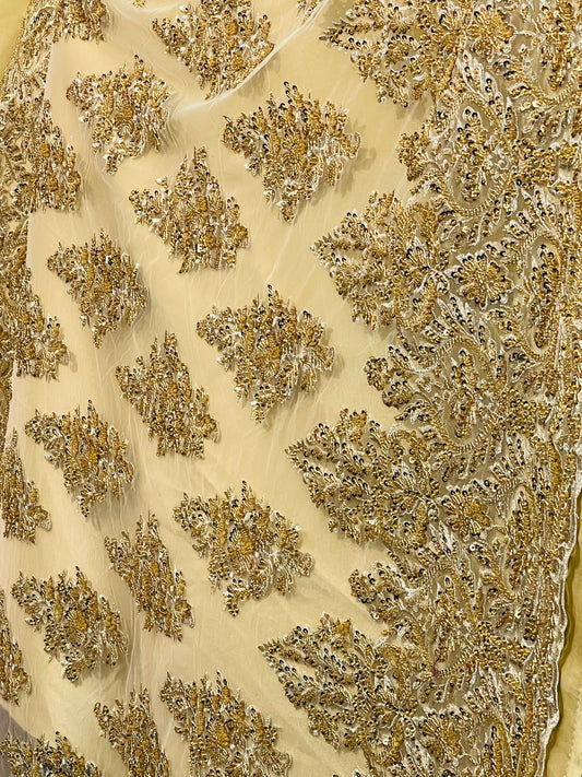 Designer beaded lace made in France