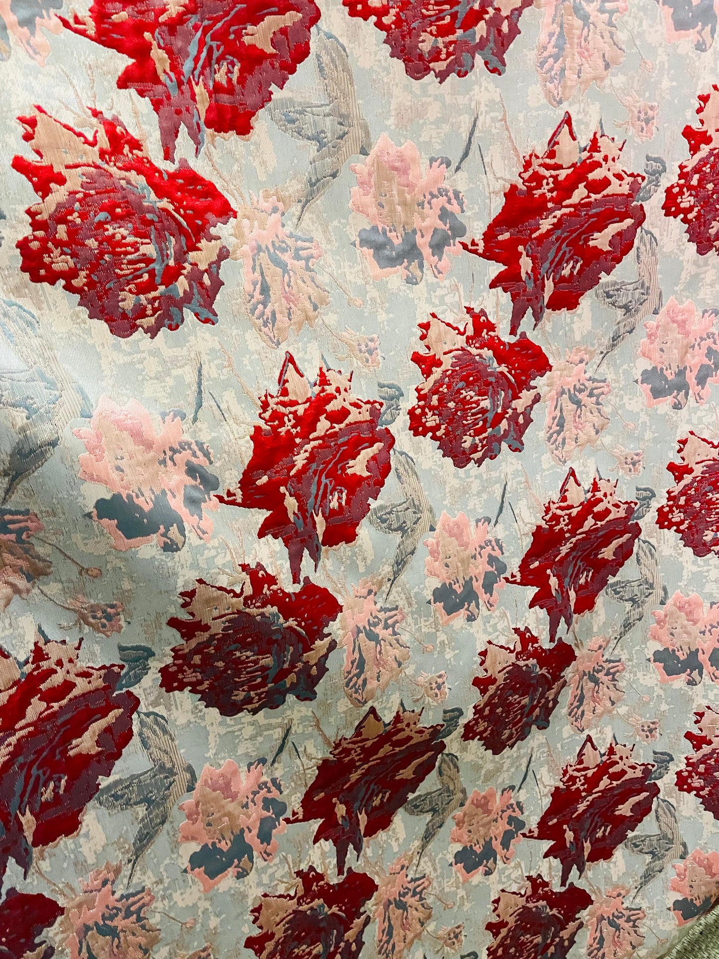 Designer mikado Floral Brocade great for dress jacket pants skirt and much more made in Italy