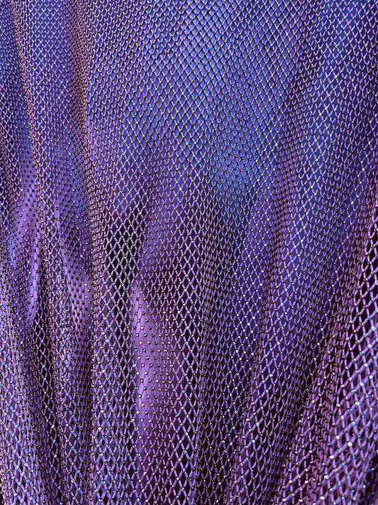 Purple Swarovski stone lace great for dress jacket pants and much more