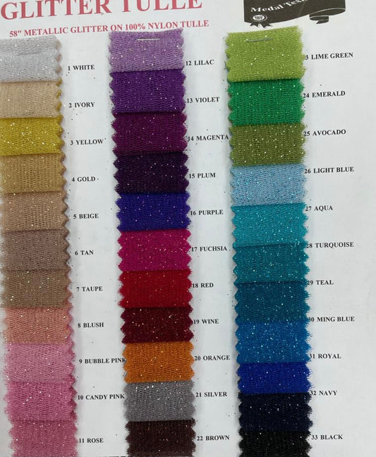 Designer Glitter tulle