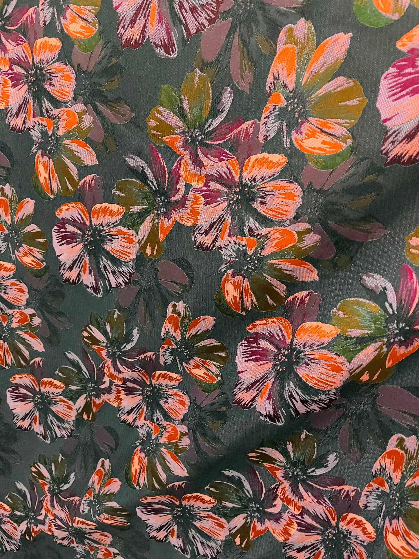 Designer mikado Floral Brocade great for dress jacket pants skirt and much more made in Italy